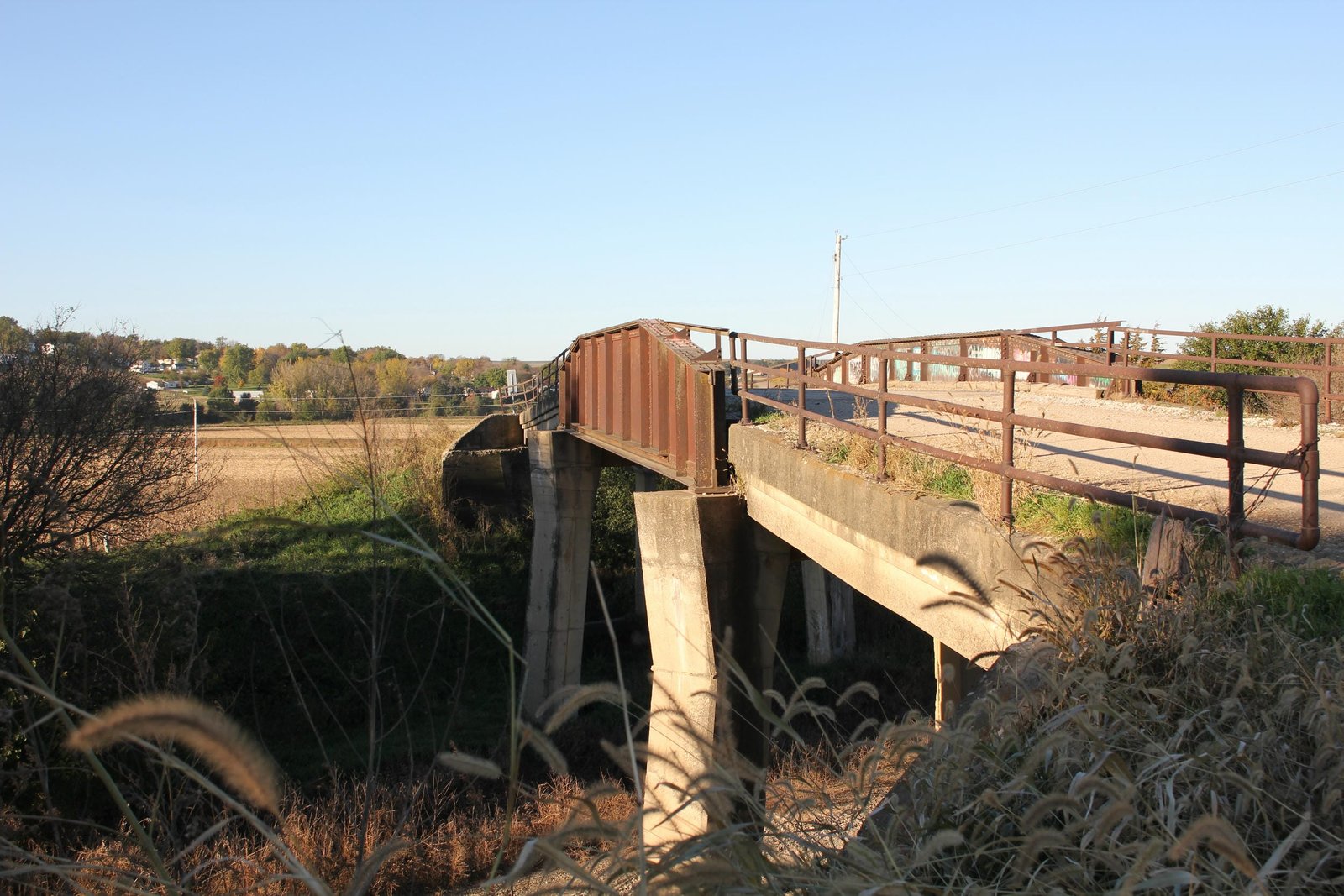 Looking south